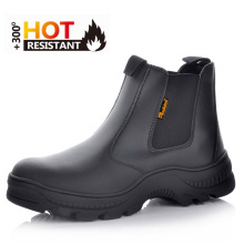 Best selling Black Smooth Leather Work Boots Safety Men Boots